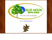 Tablet Screenshot of bluemoonexoticwood.com